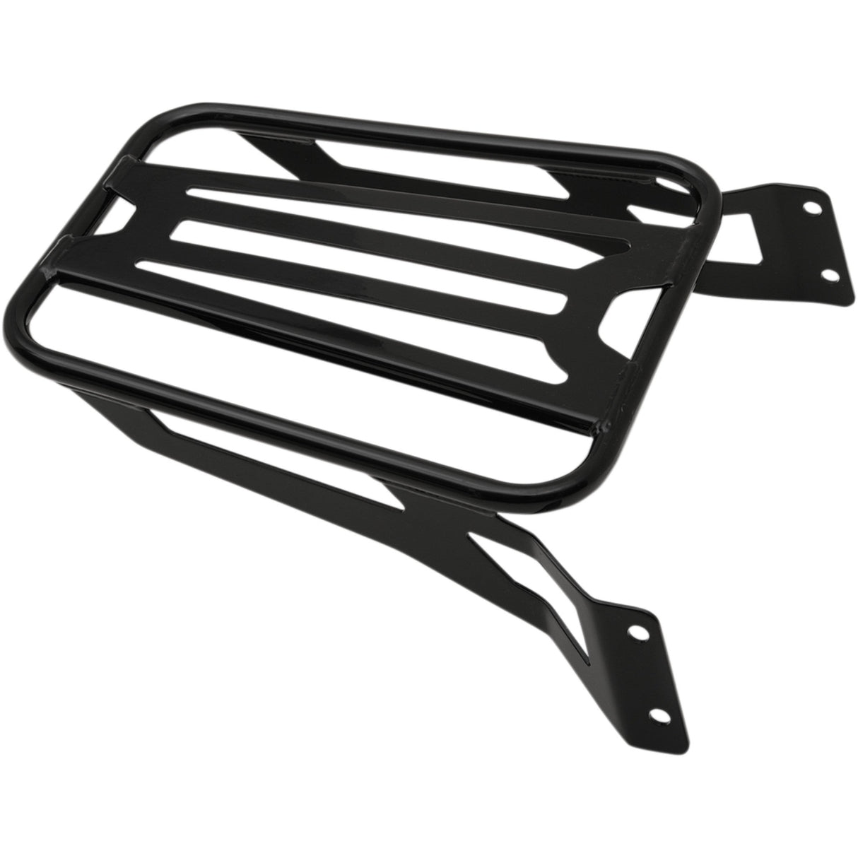Cobra Luggage Rack For Detachable Backrest Black Tubular - 602-3501B For Harley Softail 2007-2017