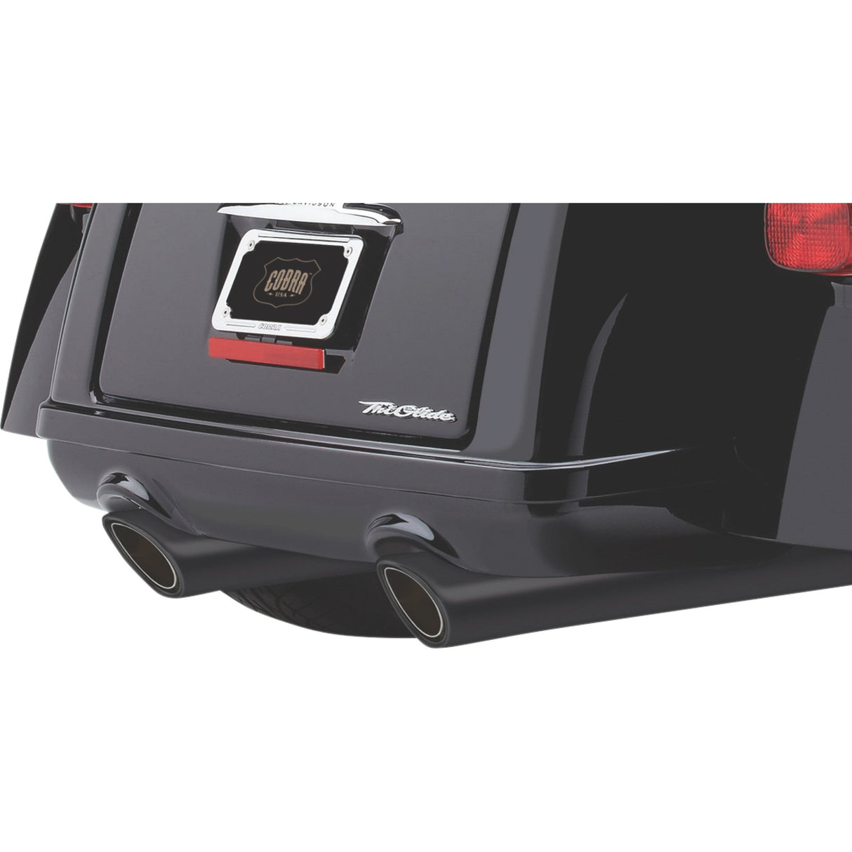 Cobra 909 Twins Slip-On Mufflers Tri-Glide Black - 6303RB For Harley Touring 2009-2025