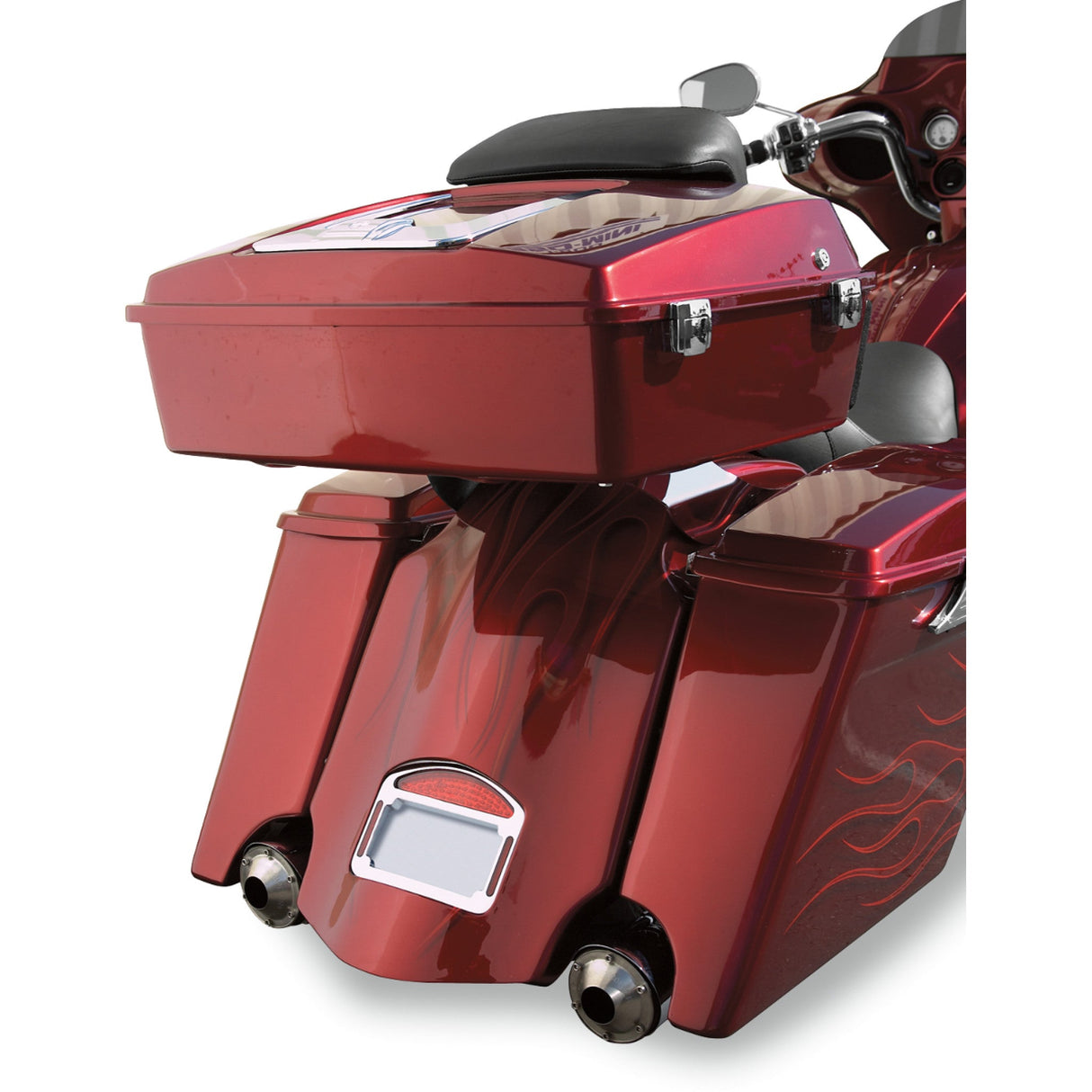 Cycle Visions 4" Extended Saddlebags With Exhaust Cut-Out Right - CV7261 For Harley Touring 1993-2013