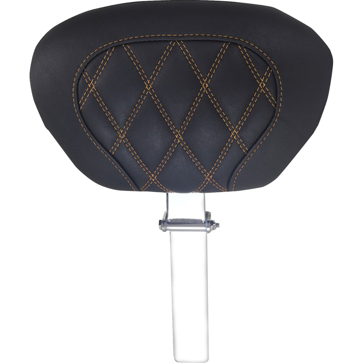 MUSTANG 0801-2311 89539T Super Touring Driver Backrest Driver Backrest - Double Diamond - Toast Stitch - FLH/FLT '08-'25