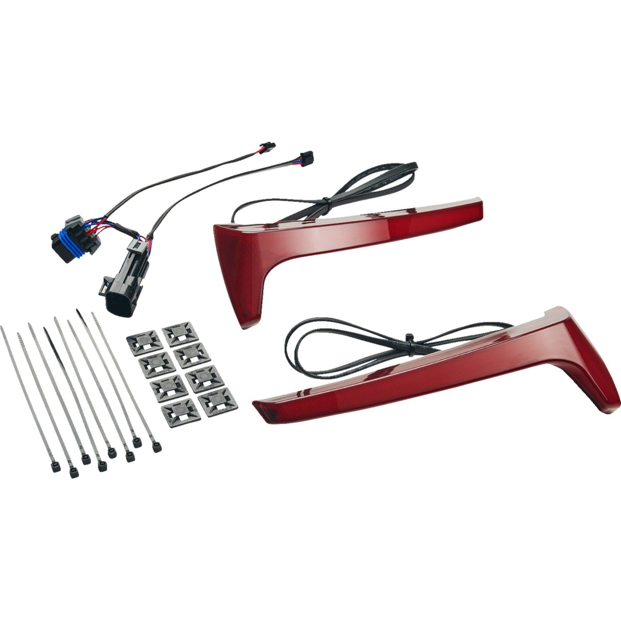 Ciro RydeCulture™ Bryant M1 Saddlebag Lights Red Lens - 4R010 For Indian 2014-2026