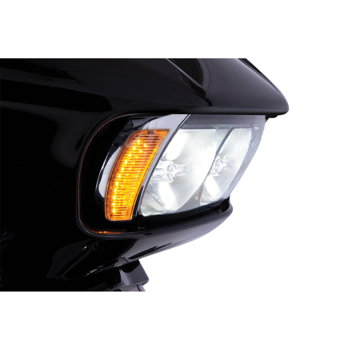 Ciro Fang® Headlight Bezels Chrome - 45250 For Harley Road Glide 1998-2026