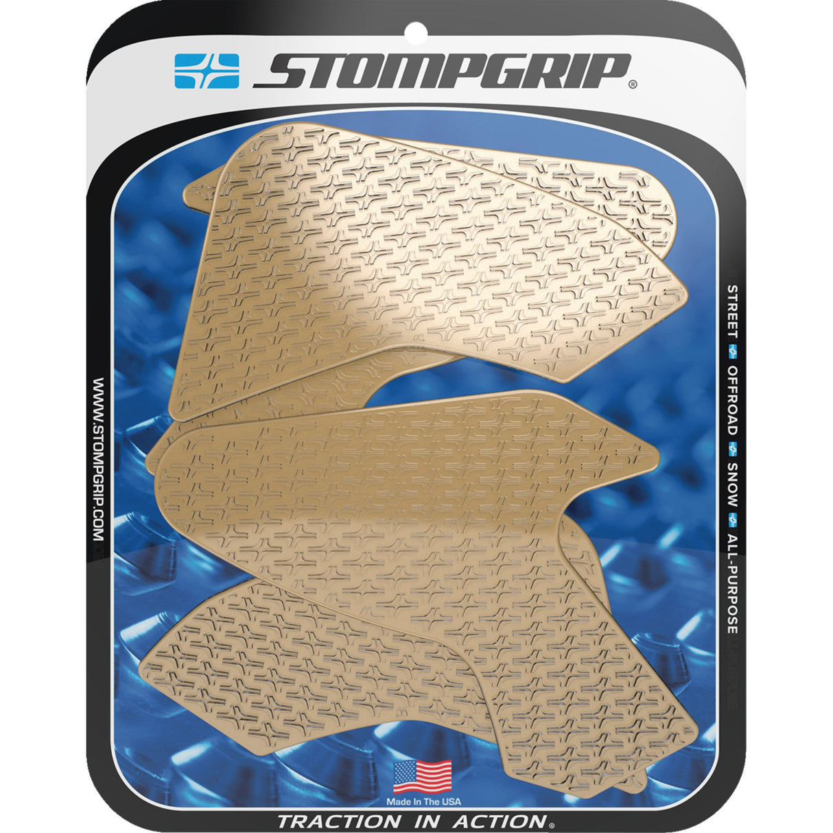 STOMPGRIP 4320-2792 55-14-0176C Icon Profile Traction Pad Tank Grips Traction Pad Tank Grips - Icon - Clear - F 900 R