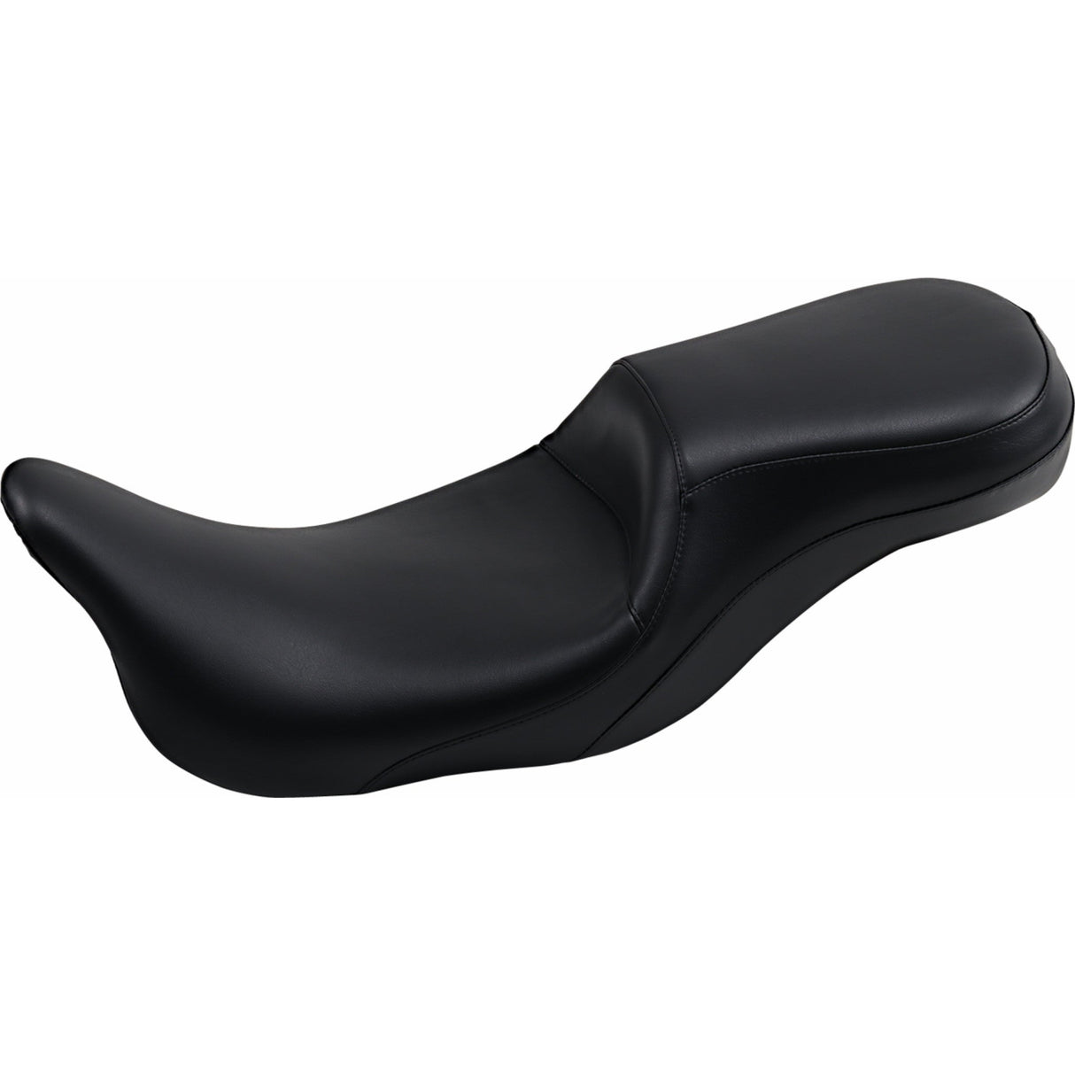 LePera Outcast Daddy Long Legs Seat 2-Up Without Backrest Smooth Black - LK-997DL For Harley Touring 2008-2023
