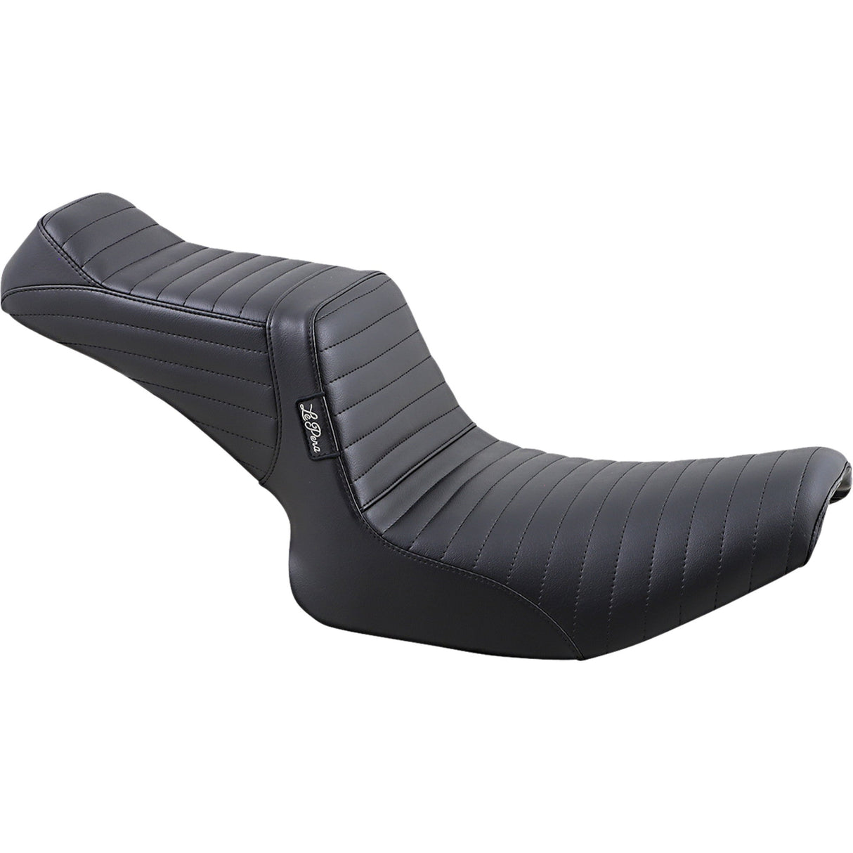 LePera Tailwhip Seat Pleated Black - L-588PT For Harley Dyna 1982-1994