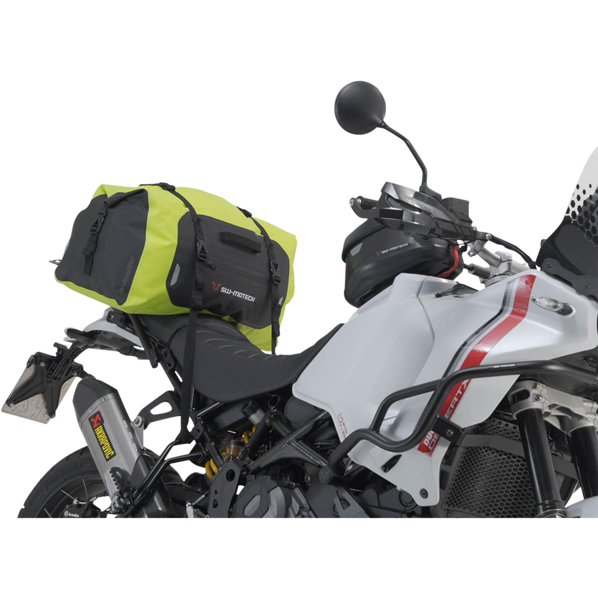 SW-MOTECH 3530-0049 BC.WPB.00.001.20000Y Drybag Tail Bag Drybag 350 Tail Bag - 35 Liter - Yellow/Gray