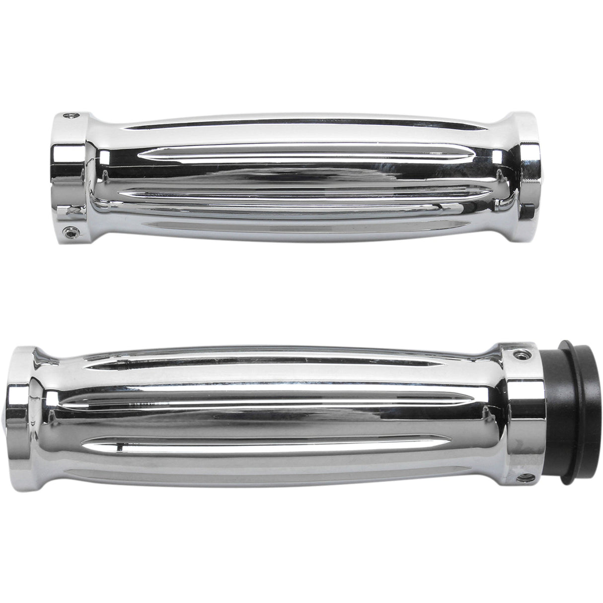 Accutronix Custom Grips — Diamond TBW Chrome - GR101-IC For Harley Motorcycles 2008-2024