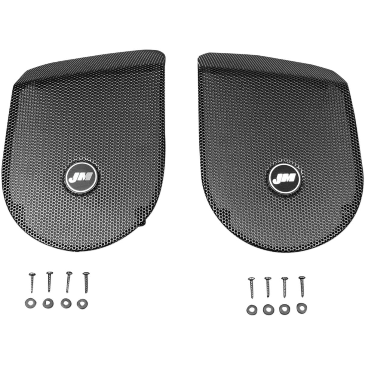 J & M Saddlebag Lid Speaker Grill Set - HGRL-SD06 For Harley Touring 1998-2013