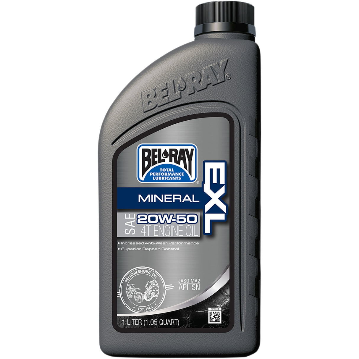 BEL-RAY 3601-0149 99100-B1LW EXL Mineral 4T Engine Oil EXL 4T Mineral Oil - 20W-50 - 1L