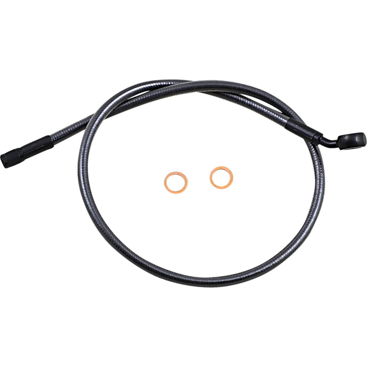 MAGNUM SHIELDING 1741-6163 AS478130 Alternate Length Upper Brake Line - 12mm-35° - 30" - Black Pearl
