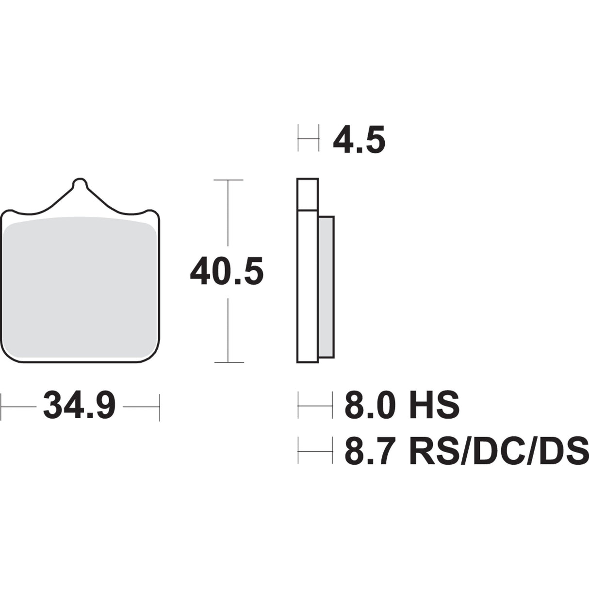 SBS 1721-1677 870DC DC Racing Dual Carbon Brake Pads Dual Carbon Brake Pads - BMW