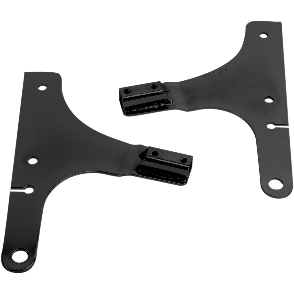 CYCLE VISIONS 1504-0062 CV-8075B Sissy Bar Side Plates Side Plates - FXSTD - Black