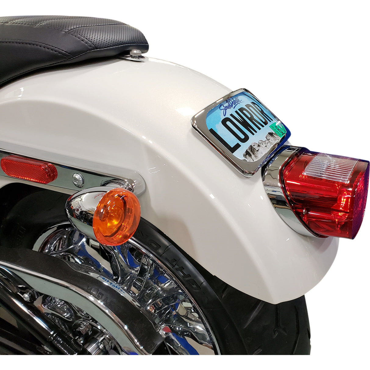 DRAG SPECIALTIES Radius Three-Bolt Style License Plate Mount Assembly