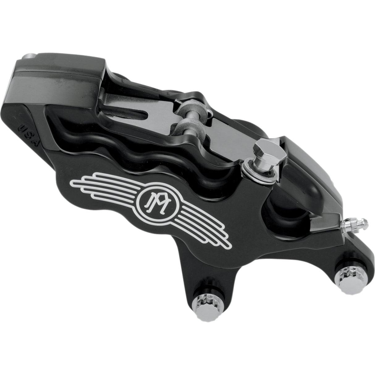 PERFORMANCE MACHINE (PM) 1701-0306 0051-2918-BM Six-Piston Differential-Bore Front Caliper - 13" - Right - Contrast Cut