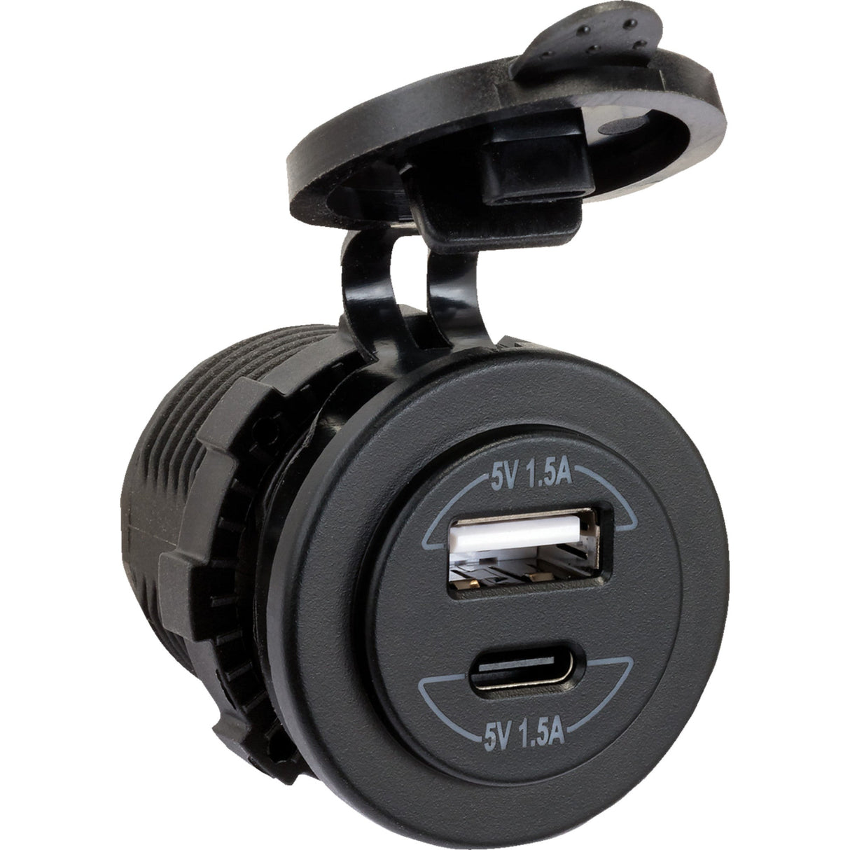 JENSEN 2120-1214 USB42C Panel Mount Dual USB Charger Panel Mount USB Port
