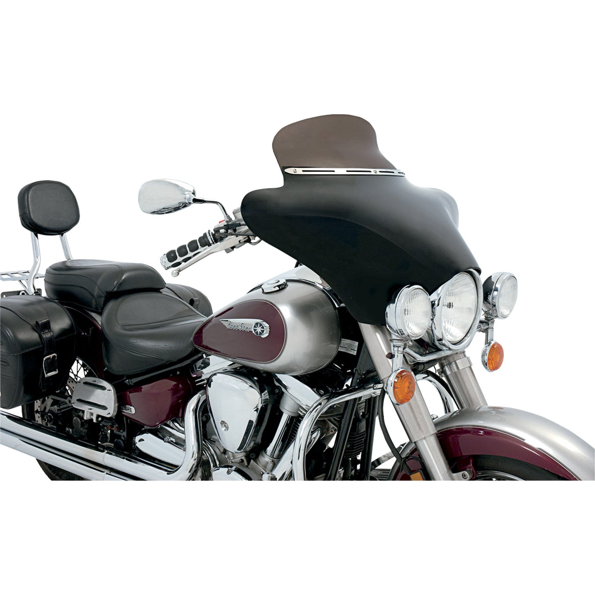 MEMPHIS SHADES 2350-0134 MEM0923 Slotted Stainless Steel Batwing Fairing Trim Fairing Windshield Trim - Stainless Steel - Slotted - Slim
