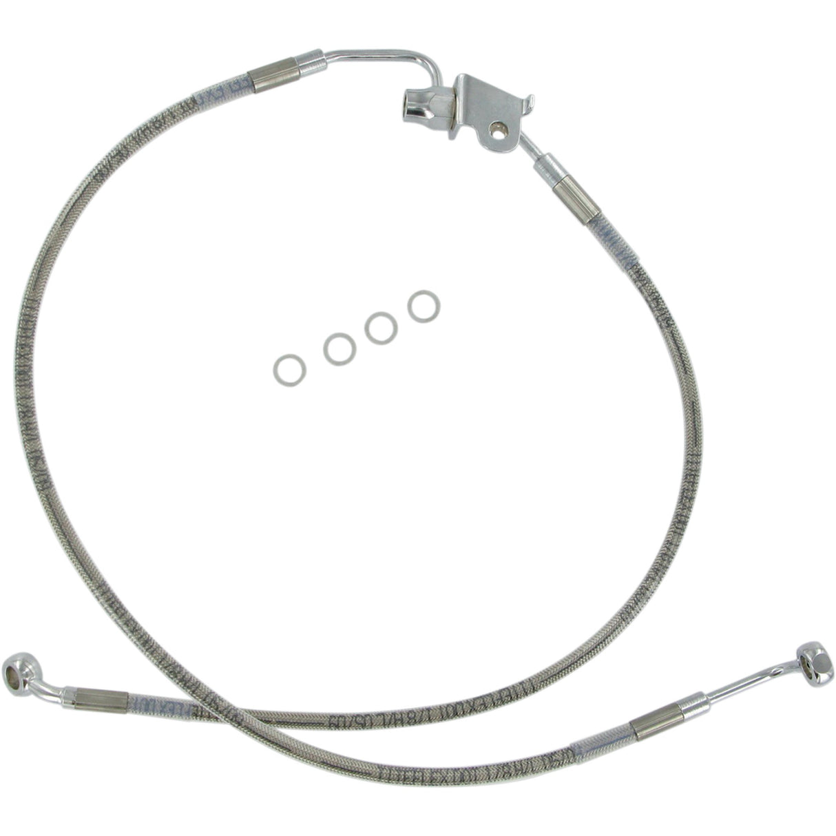 DRAG SPECIALTIES 1741-1789 Stainless Steel Brake Line Kit Brake Line - Rear - Stainless Steel