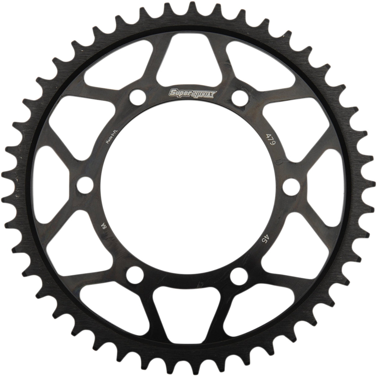 SUPERSPROX 1210-2165 RFE-479-45-BLK Racing Steel Rear Sprocket Rear Sprocket - 45 Tooth