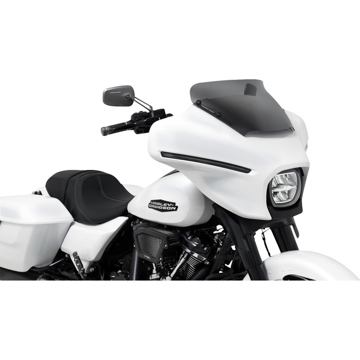 Memphis Shades Spoiler Windshield 3" Dark Black Smoke - MEP88710 For Harley Street Glide 2024-2026
