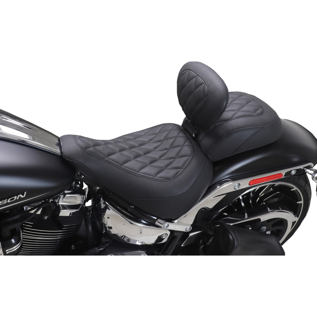 Mustang Wide Tripper™ Passenger Seat Diamond Black Stitch Fxbr - 85213 For Harley Softail Breakout 2023-2025