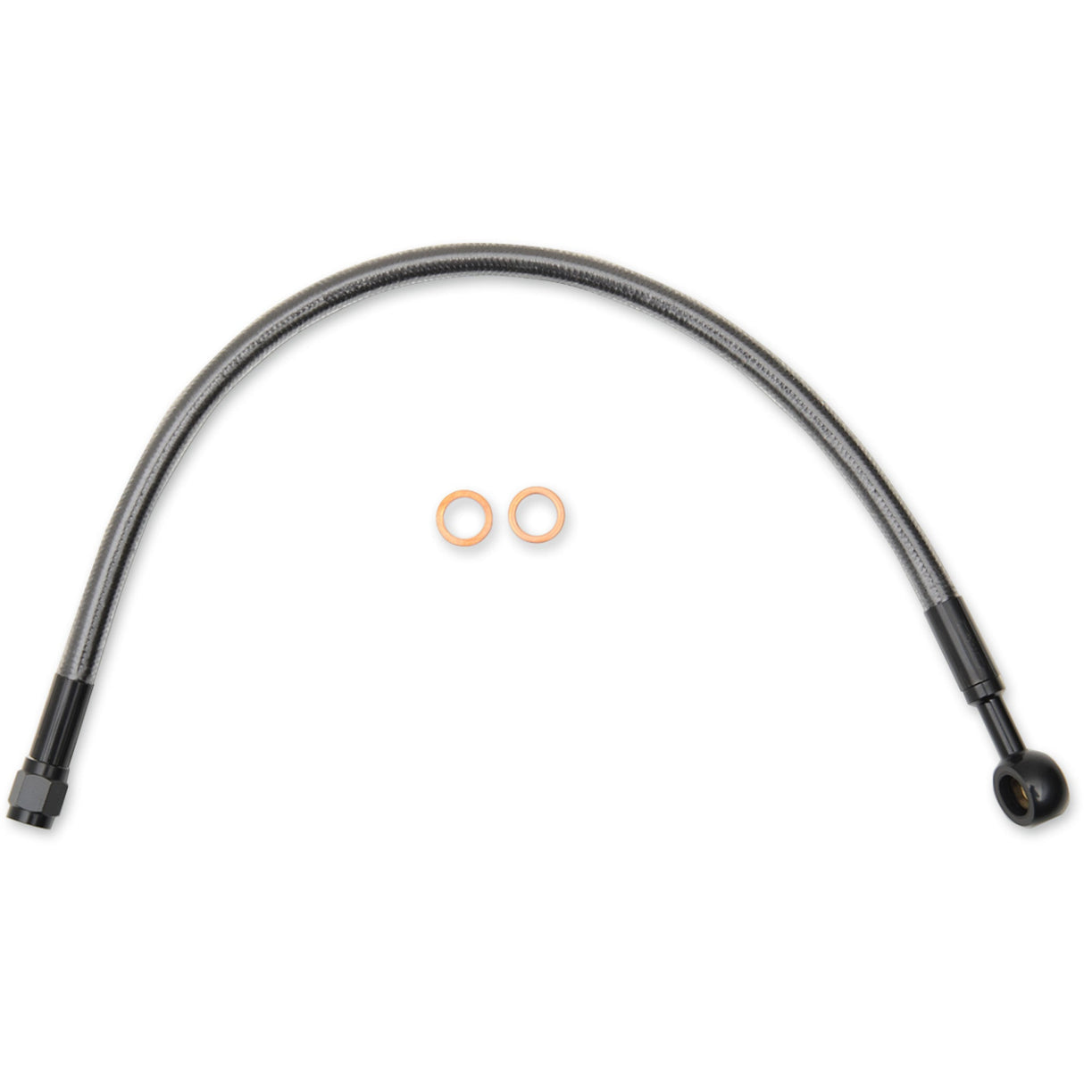 MAGNUM SHIELDING 1741-4107 AS47622 Designer Series ABS-Specific Upper Brake Line Kit - 10mm-Straight - 22" - Black Pearl