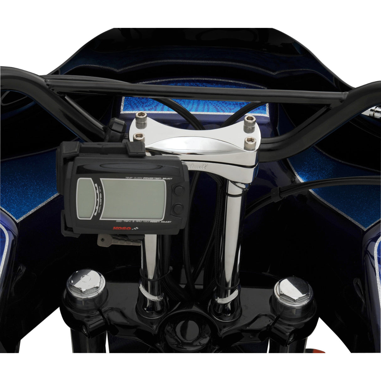 BILTWELL Murdock Handlebar Riser Risers - Chrome