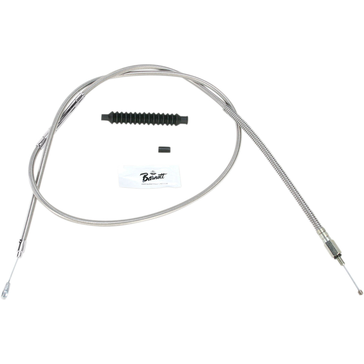 Barnett High-Efficiency Stainless Steel Clutch Cable For Harley-Davidson +12" - 102-30-10005-12 For Harley Touring 1989-2006