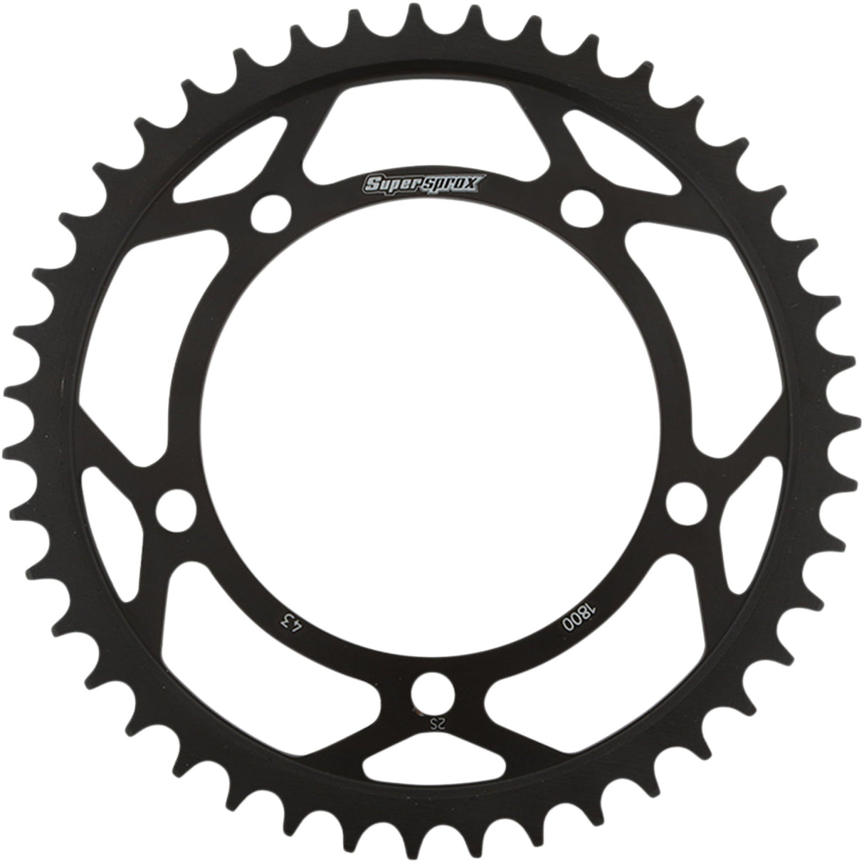 Supersprox Sprocket - RFE-1800-43-BLK Triumph 955 Sprint / Tiger 955 / Tiger 1050 2005-2012