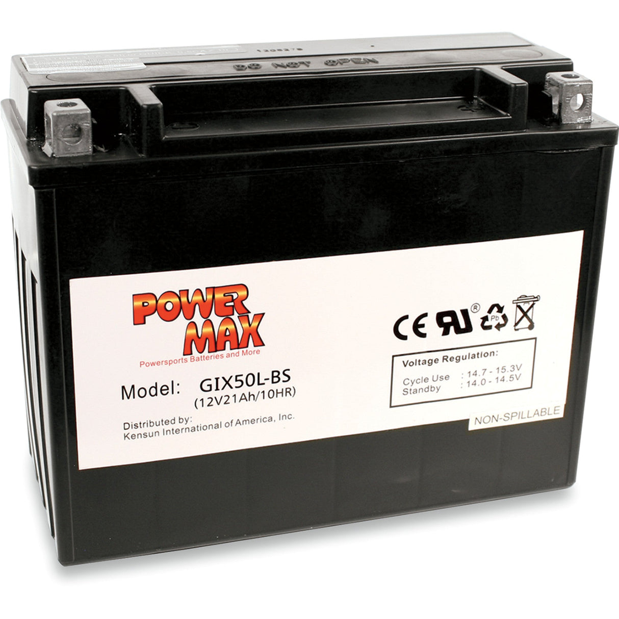 Power Max Battery - GIX50L-BS For Harley Touring 1980-1996