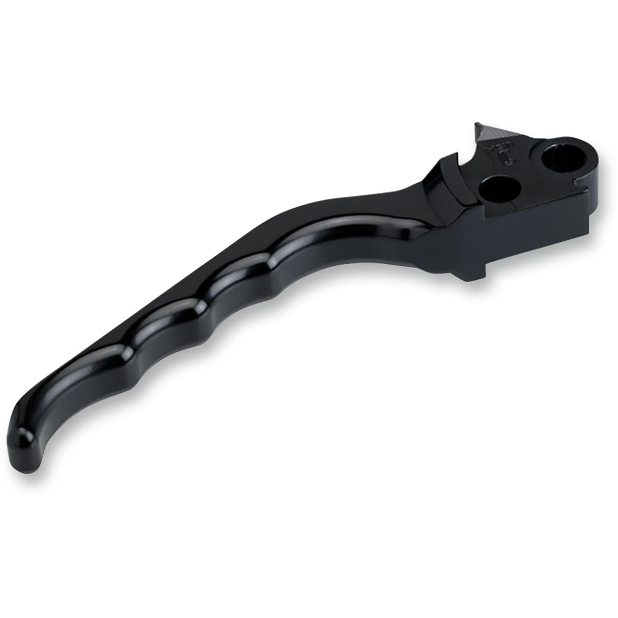 JOKER MACHINE 0614-1129 03-29BLK Billet Aluminum Brake Lever - Grooved - Black