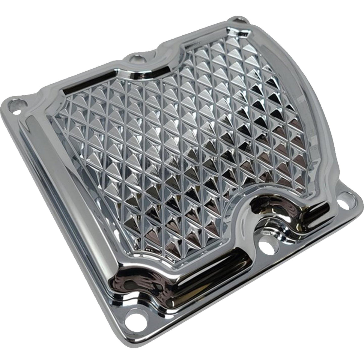 COVINGTONS 1105-0268 C3073-C Transmission Top Cover - Diamondback - Chrome - M8 Touring