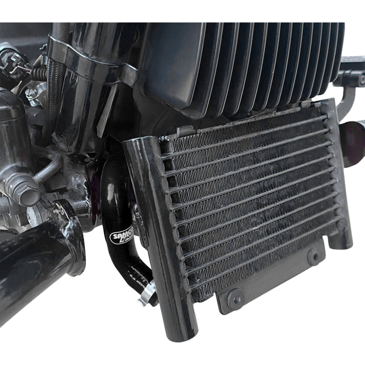 Samco Sport Radiator Hose Kit — Standard Black - HAR-5-BK For Harley Touring 2017-2022
