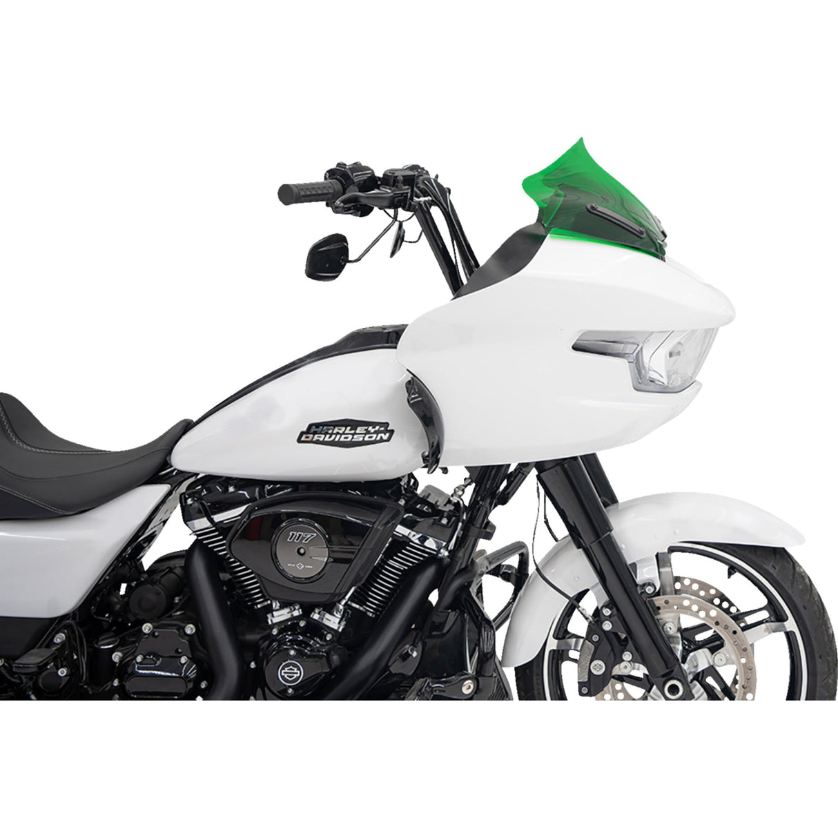 Klock Werks Kolor Flare® Windshield 10" Green - KWW-01-0718 For Harley Road Glide 2023-2026