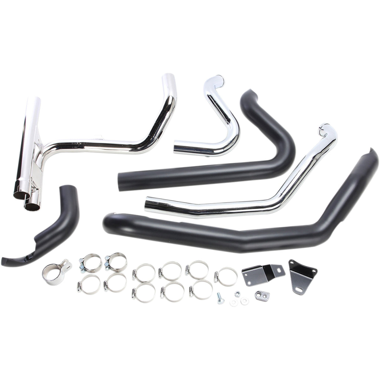 Cobra PowerPort 2-Into-2 Header System - 6253DBRB1 For Harley Touring 2010-2016