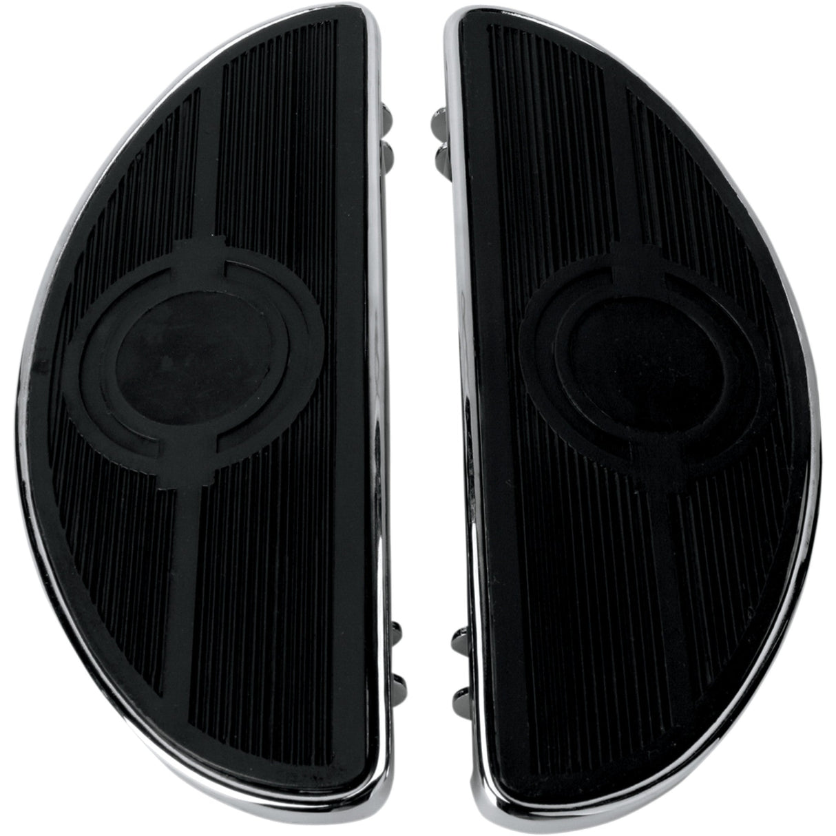 DRAG SPECIALTIES Vintage Half-moon Style Floorboards Floorboard - Vibration Inserts FL