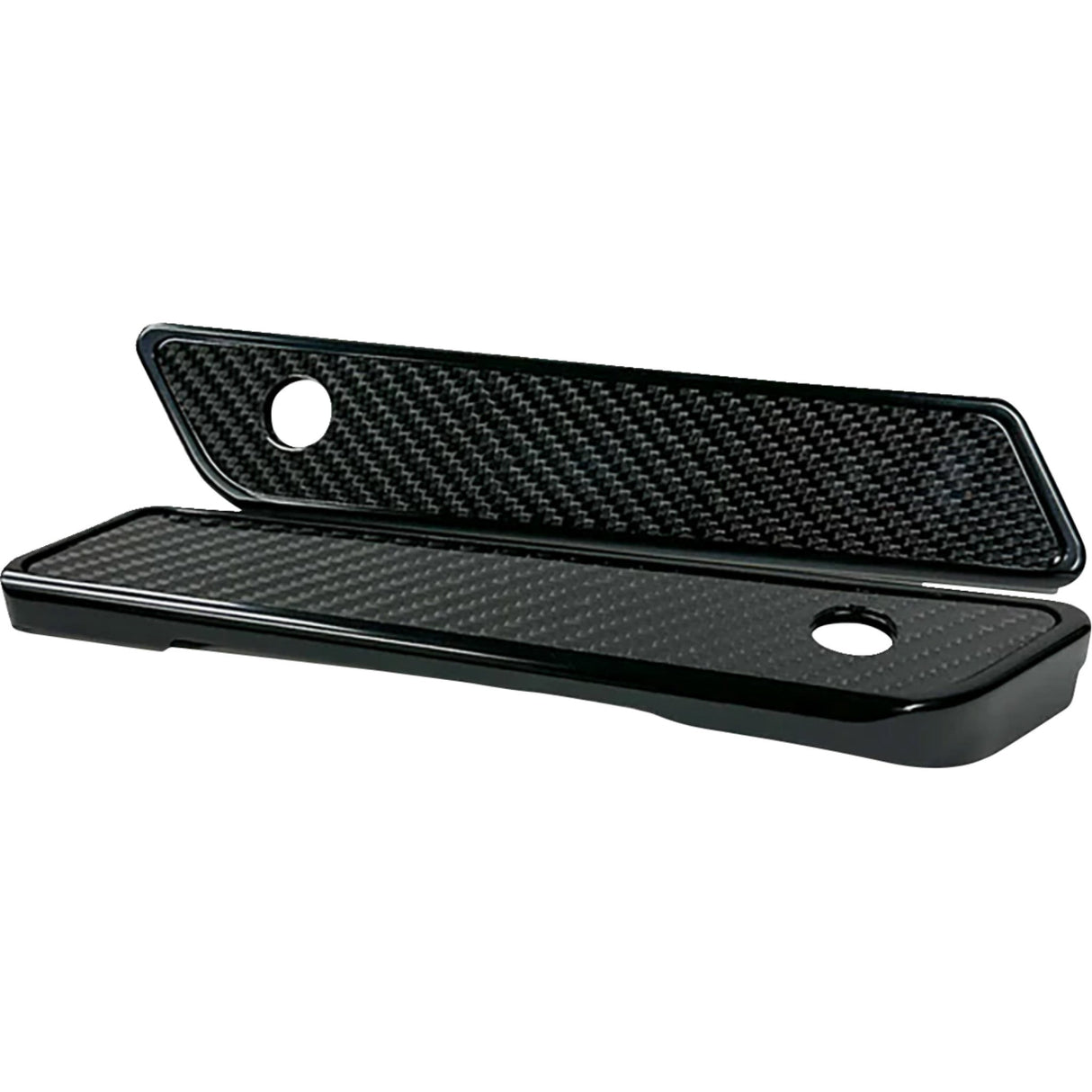 PRO-ONE Perf.mfg. Saddlebag Latch Covers Black Slim - 104725B For Harley Road Glide 2015-2023