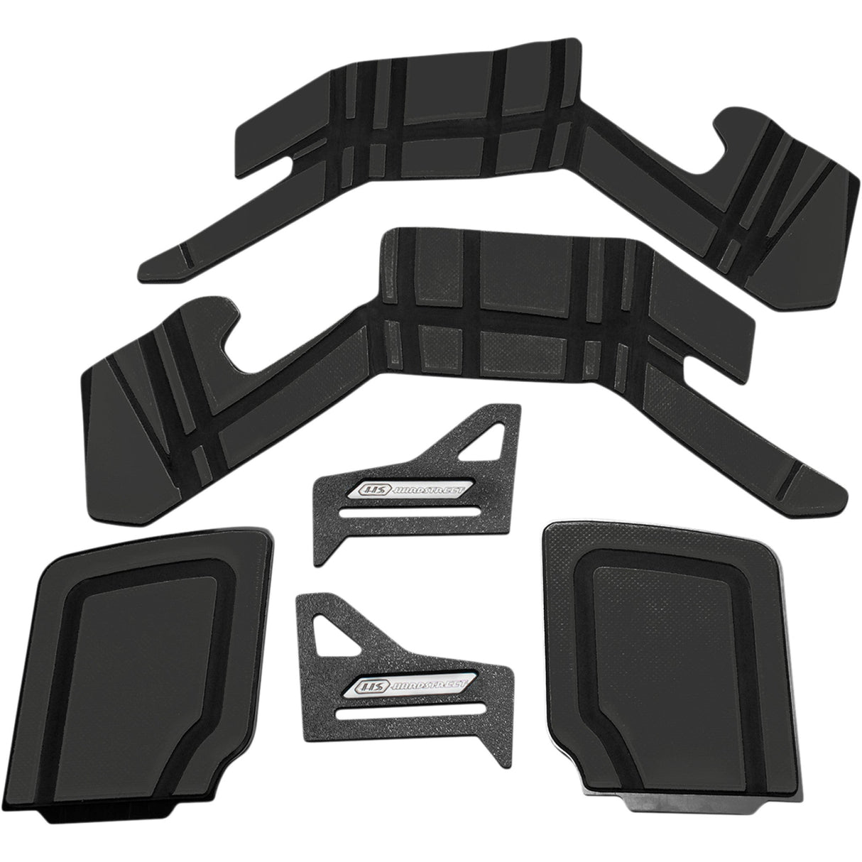 HARDSTREET 3501-1812 1024-SBSH-HD-BB Saddlebag Shelf Set Shelf Set - Charcoal - '05-'13 FL