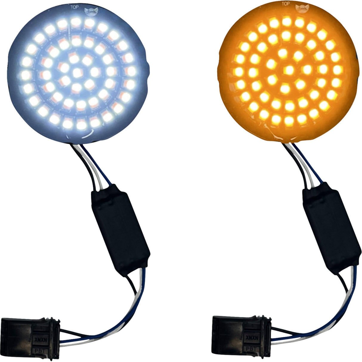 CUSTOM DYNAMICS 2020-2381 GEN-4-AW-25ST Genesis® 4 LED Front Turn Signals Genesis® 4 Front Turn Signals - Amber/White