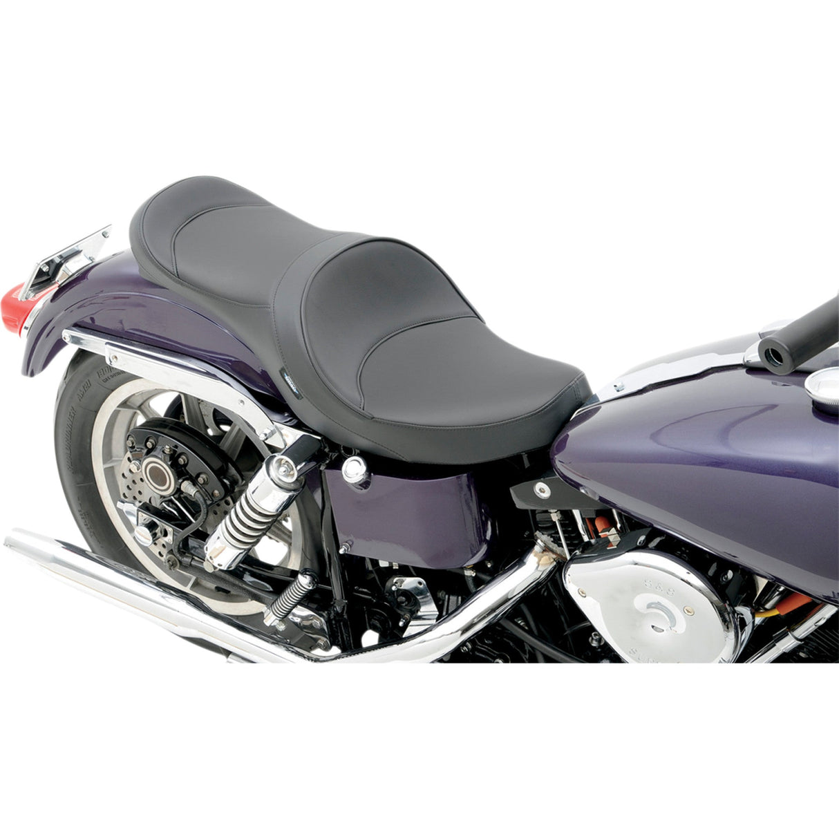 DRAG SPECIALTIES 0805-0122 2-Up Double Bucket Vinyl Seat Double Bucket Seat - Smooth - FX/FL '58-'84