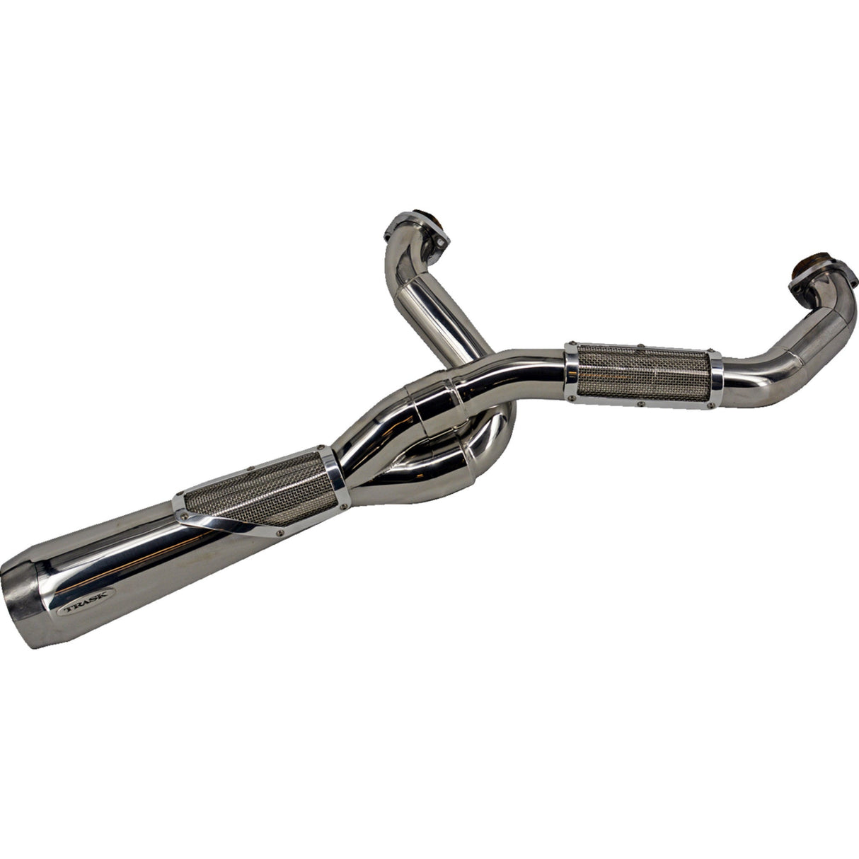 Trask Big Sexy 2-Into-1 Exhaust System - TM-5120PO For Harley Touring 2007-2016