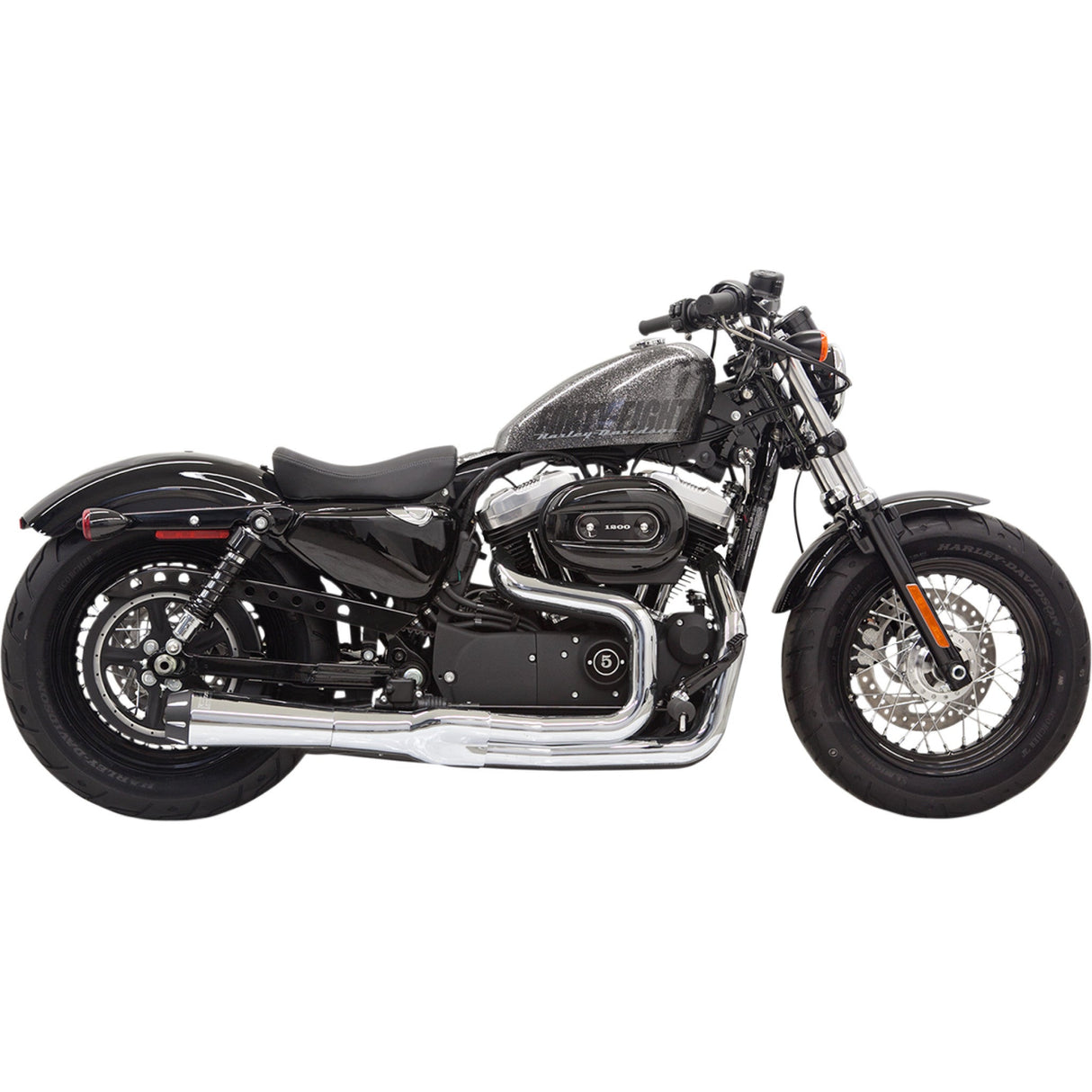 Bassani Xhaust Road Rage II Mega Power 2-Into-1 Exhaust System - 1X32R For Harley Sportster 2014-2020
