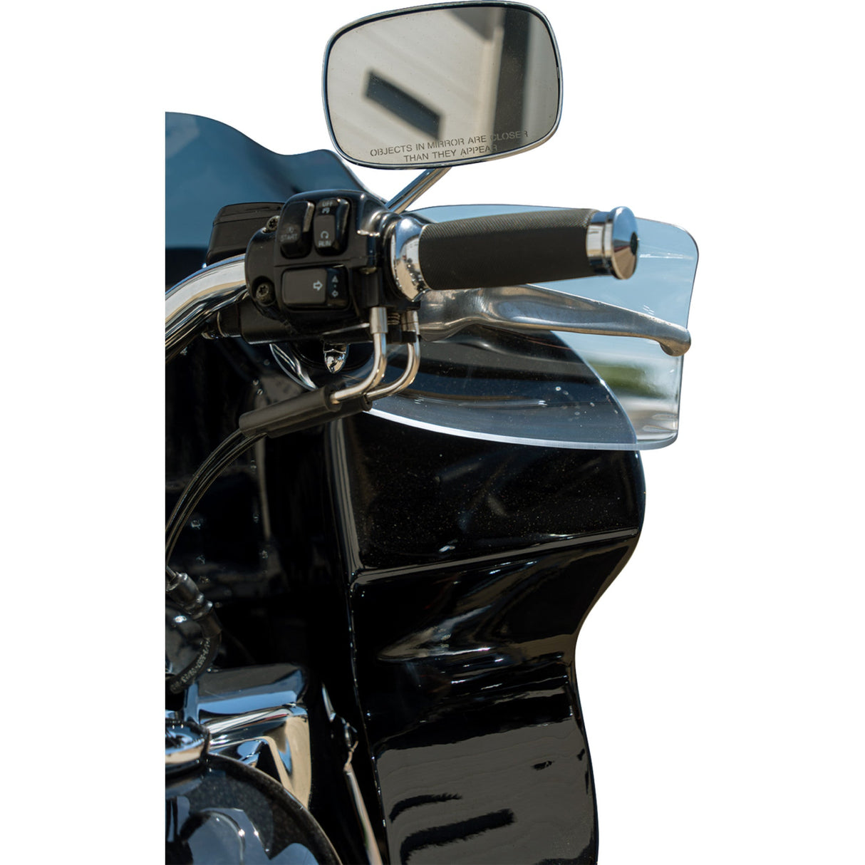 KLOCK WERKS 0635-2798 KWS-01-0121-CC Flare® Handguards harley-davidson cable clutch - clear