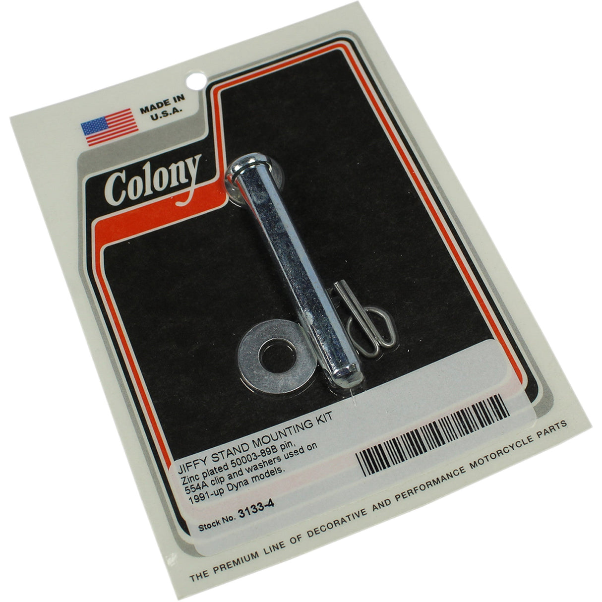 Colony Jiffy Stand Mounting Kit Dyna - 3133-4 For Harley Motorcycles 1991-2017