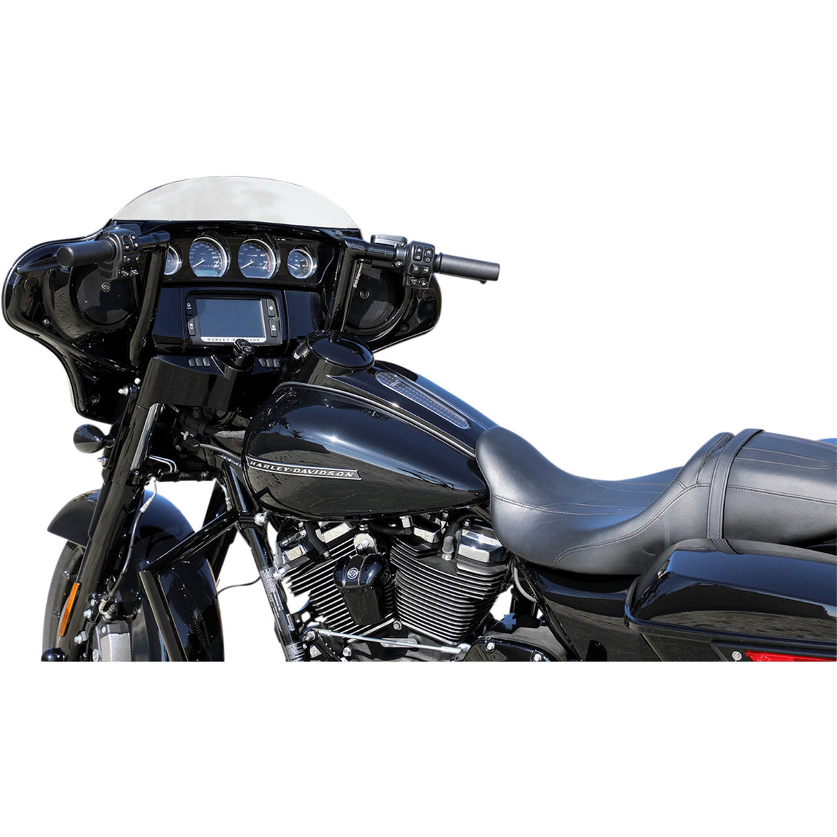 LA Choppers Twin Peaks Engine Guard Black - LA-7100-00B For Harley Touring 2009-2022