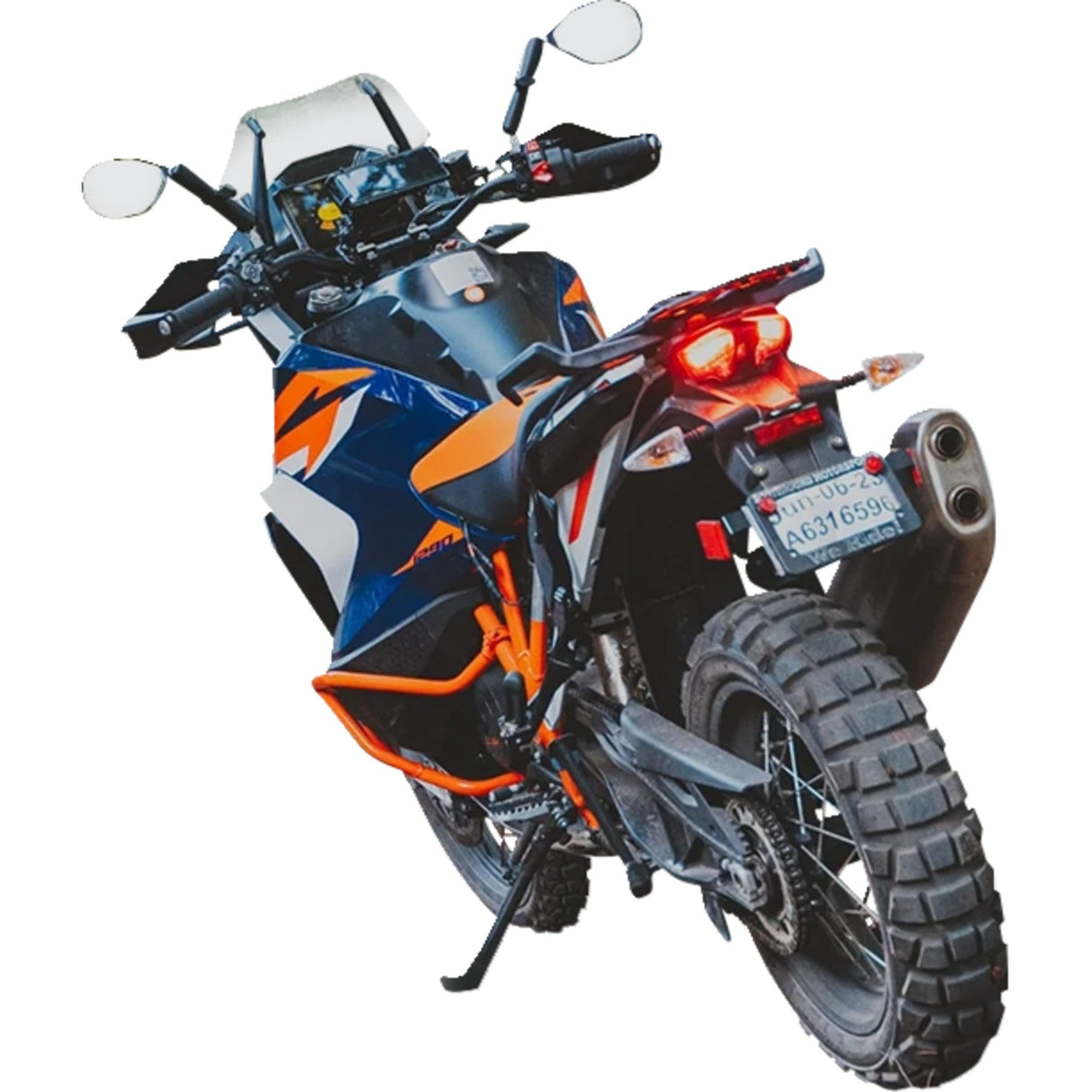 RAM MOUNTS 0640-1718 RAM-B-349-C-465RL Tough-Mirror™ Kit with M10-1.25 Bases - Long Arm Tough-Mirror™ - Side View - Oval - Black - Left/Right - Long Arm