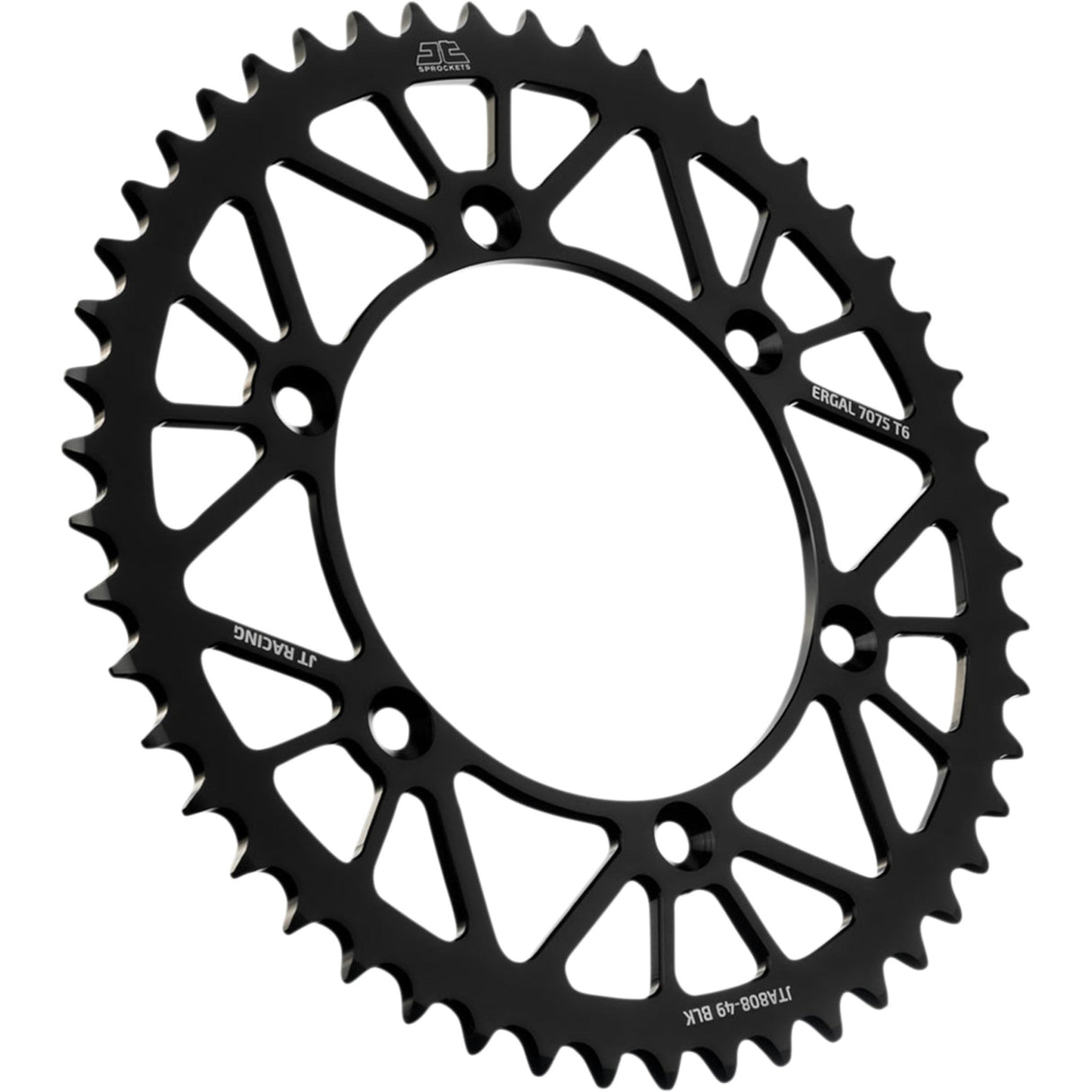 JT SPROCKETS 1211-2669 JTA808.49BLK RaceLite Aluminum Rear Sprocket Rear Sprocket - Suzuki - Black - 49-Tooth