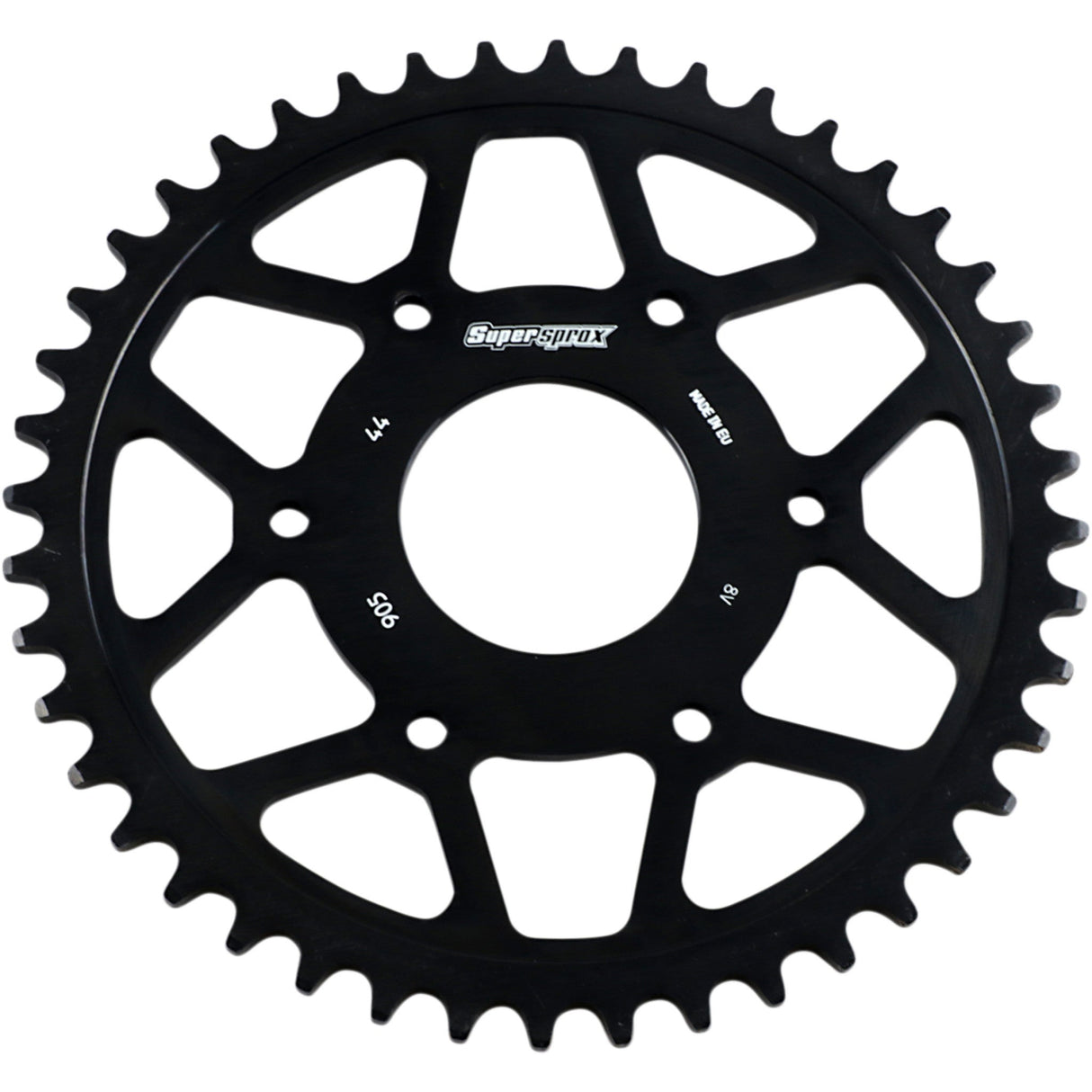 Supersprox Edge Rear Sprocket Black 44 Tooth - RFA-905-44-BLK For Husqvarna Svartpilen 401 / Vitpilen 401 2018-2021 | KTM 390 2015-2020
