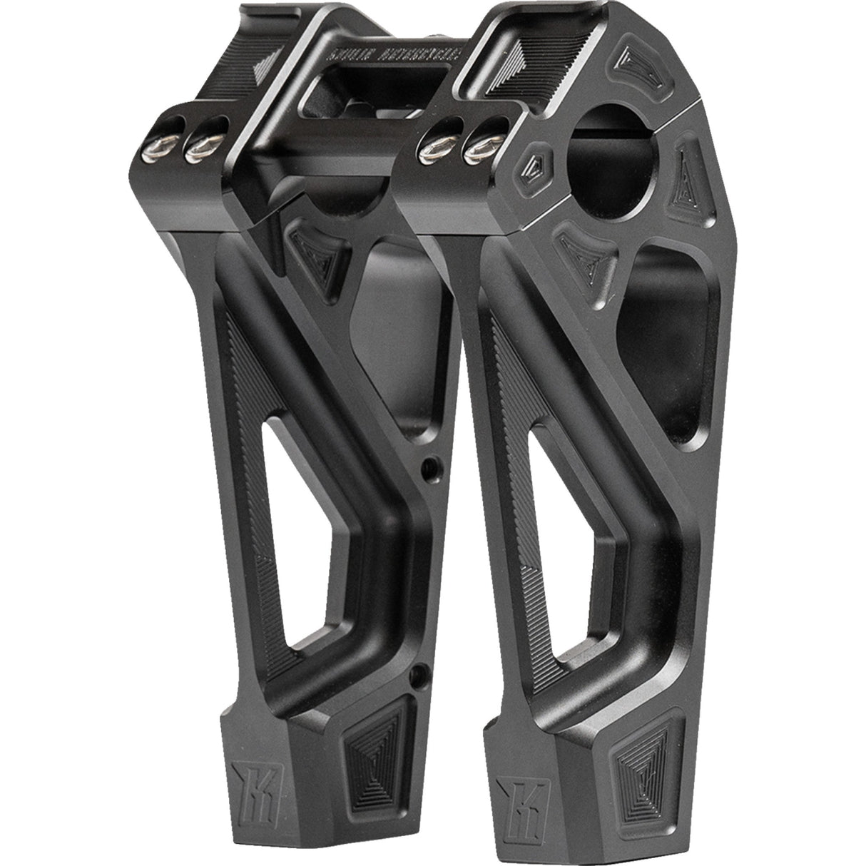 Kodlin USA Fastback Risers Includes Clamp 6" Black - K55129 For Harley Road Glide 2024-2026