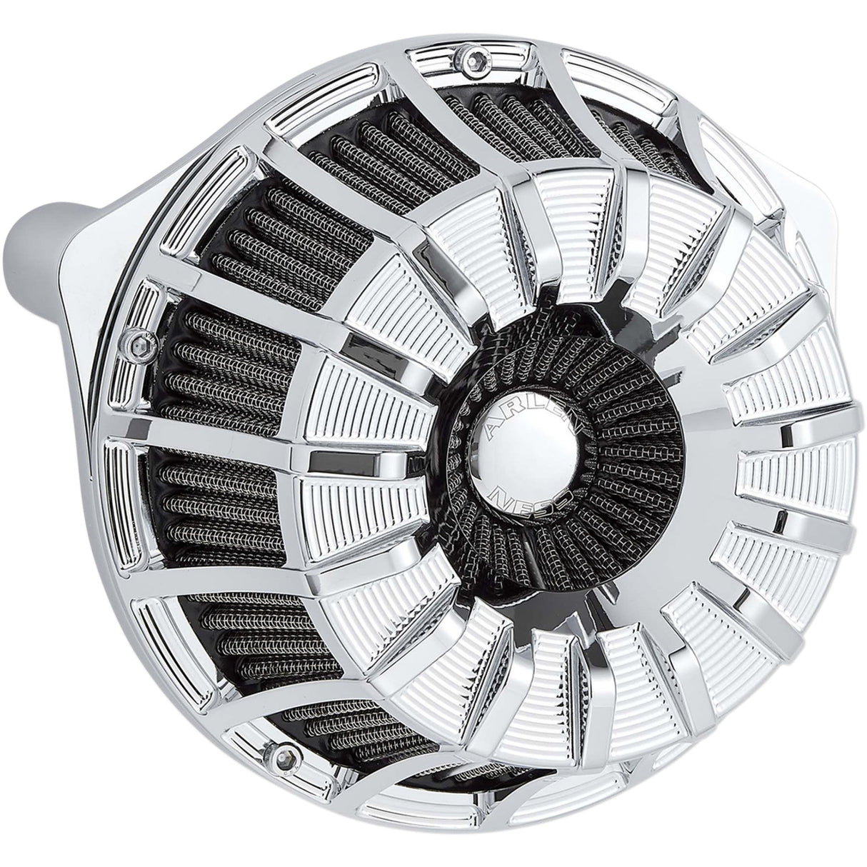 Arlen Ness Inverted Series Air Cleaner Kit — 15-Spoke Chrome - 18-990 For Harley Motorcycles 2008-2017