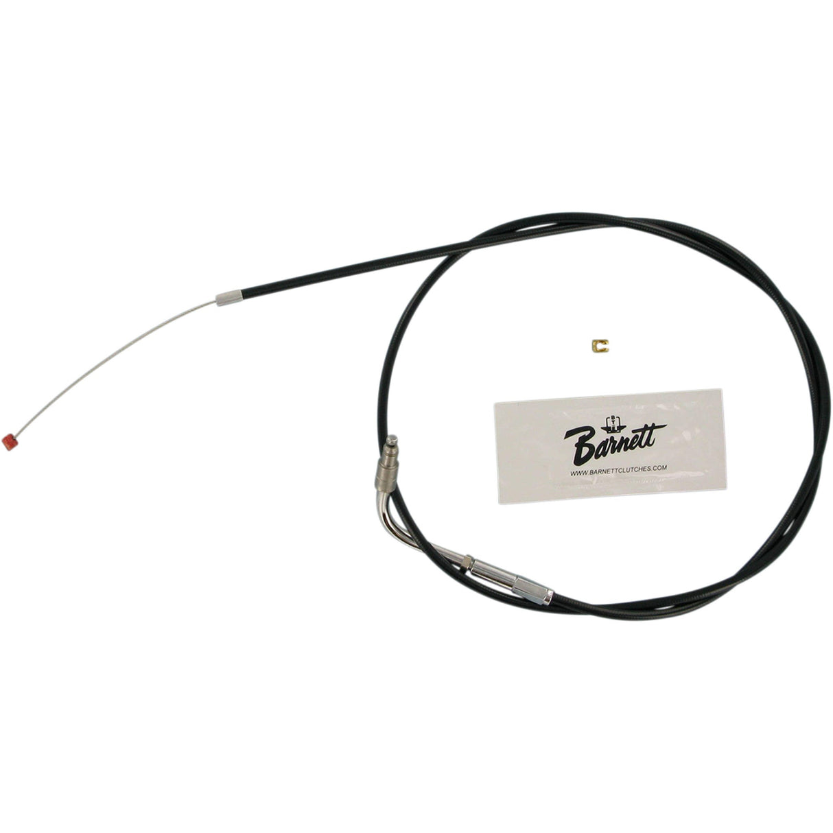 Barnett Black Vinyl Throttle Idle Cable +6" Size 41" Length - 306-96+6-DS For Harley Softail Springer 1996-2000